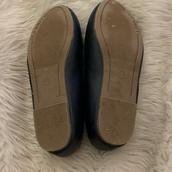 Girls Size 13 Navy Ballet Slip Ons from Old Navy, worn 2x. dress up or school - Picture 4 of 5